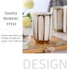 RUJHGL Farmhouse Ceramic Soap Dispenser Bathroom Accessory Set Decor Soap Dispenser & Tumbler Bamboo Wood Tray Bath Countertop Vanity Organize Pump Bottle view 3