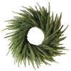 Norfolk Pine Wreath 18 Inch Artificial Realistic Pine Wreath Easy Hanging PE Christmas Wreaths for Front Door, Window, Wall view 1