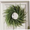 Norfolk Pine Wreath 18 Inch Artificial Realistic Pine Wreath Easy Hanging PE Christmas Wreaths for Front Door, Window, Wall view 2