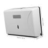 SOLUSTRE Wall-Mounted Paper Towel Dispenser High Capacity Holder for Bathroom Kitchen Office Commercial Spaces Touchless Design White Finish Accommodates Paper Towels view 2