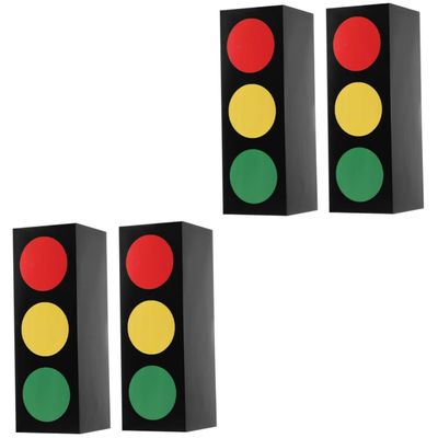 Abaodam 2sets Birthday Party Favor Stop Light Decor Box Small Jewelry Storage Present Wrapping Box Set 2pcs*2