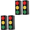 Abaodam 2sets Birthday Party Favor Stop Light Decor Box Small Jewelry Storage Present Wrapping Box Set 2pcs*2 view 1