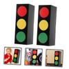 Abaodam 2sets Birthday Party Favor Stop Light Decor Box Small Jewelry Storage Present Wrapping Box Set 2pcs*2 view 2