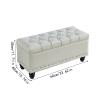 FAMEOYA Shoe Storage Bench Sofa Stool Long Shoe-Changing Stool Sitting at The Door of The Home Clothing Store Fitting Room Storage Stool Shoes Bench view 2