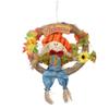 CAXUSD Hanging Scarecrow Garland Halloween Thanksgiving Decor Outdoor Fall Harvest view 1