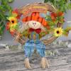 CAXUSD Hanging Scarecrow Garland Halloween Thanksgiving Decor Outdoor Fall Harvest view 3