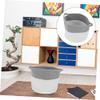 ibasenice Woven Storage Basket Dual Handles Cotton Rope Basket for Home Supplies Organizing Bin view 4