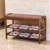 FAMEOYA Entryway Bench, Shoe Bench for Living Room, Shoe Rack Bench Modern and Simple Double Layer, Shoe Changing Stool in The Hall, Shopping Mall Shoe Rack with Cushion view 4
