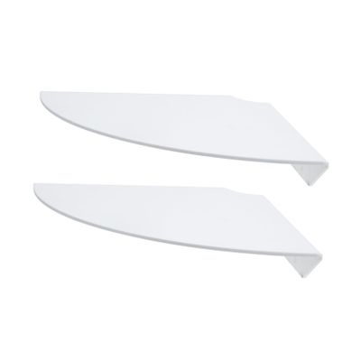 RORPOIR Acrylic Wall Corner Shelf 2 Sets Baffle for Small Items Xmas Decor