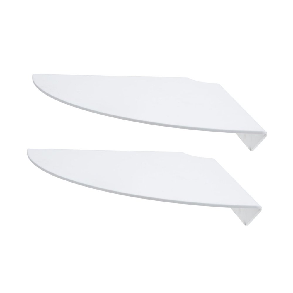 RORPOIR Acrylic Wall Corner Shelf 2 Sets Baffle for Small Items Xmas Decor