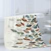 YOKOU 3 Piece Towel Set Thanksgiving Day Fall Leaves Plants Green Brown Beige Soft Absorbent Towels 1 Hand Towel 1 Wash Cloth 1 Bath Towel for Bathroom Gym view 3