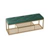 FAMEOYA Shoe Storage Bench Light Luxury Shoe Changing Stool Simple Door Wearing Shoe Stool Nordic Entry Shoe Rack Can Sit Low Stool Storage Stool Shoes Bench view 1