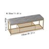 FAMEOYA Shoe Storage Bench Light Luxury Shoe Changing Stool Simple Door Wearing Shoe Stool Nordic Entry Shoe Rack Can Sit Low Stool Storage Stool Shoes Bench view 3