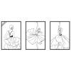 ADFLTFC 3pcs Black Metal Wall Decor, Modern Minimalist Abstrct Single Line Art Wall Dcor, Minimalist Line Wall Decor for Bedroom Bathroom Living Room view 2