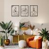 ADFLTFC 3pcs Black Metal Wall Decor, Modern Minimalist Abstrct Single Line Art Wall Dcor, Minimalist Line Wall Decor for Bedroom Bathroom Living Room view 3