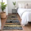 Addison Rugs Chantille ACN1665 Black 2'3" x 7'6" Indoor/Outdoor, Machine Washable, Easy Clean, Non Shedding, Bedroom, Living Room, Dining Room, Kitchen, Patio Runner Rug view 1