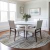 Addison Rugs Chantille ACN1684 Beige 8' x 8' Indoor/Outdoor, Machine Washable, Easy Clean, Non Shedding, Bedroom, Living Room, Dining Room, Kitchen, Patio Round Rug view 1