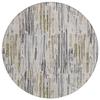 Addison Rugs Chantille ACN1684 Beige 8' x 8' Indoor/Outdoor, Machine Washable, Easy Clean, Non Shedding, Bedroom, Living Room, Dining Room, Kitchen, Patio Round Rug view 3