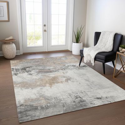 Addison Rugs Chantille ACN1685 Ivory 8' x 10' Indoor/Outdoor, Machine Washable, Easy Clean, Non Shedding, Bedroom, Living Room, Dining Room, Kitchen, Patio Rug