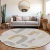 Addison Rugs Chantille ACN1698 Silver 8' x 8' Indoor/Outdoor, Machine Washable, Easy Clean, Non Shedding, Bedroom, Living Room, Dining Room, Kitchen, Patio Round Rug view 1