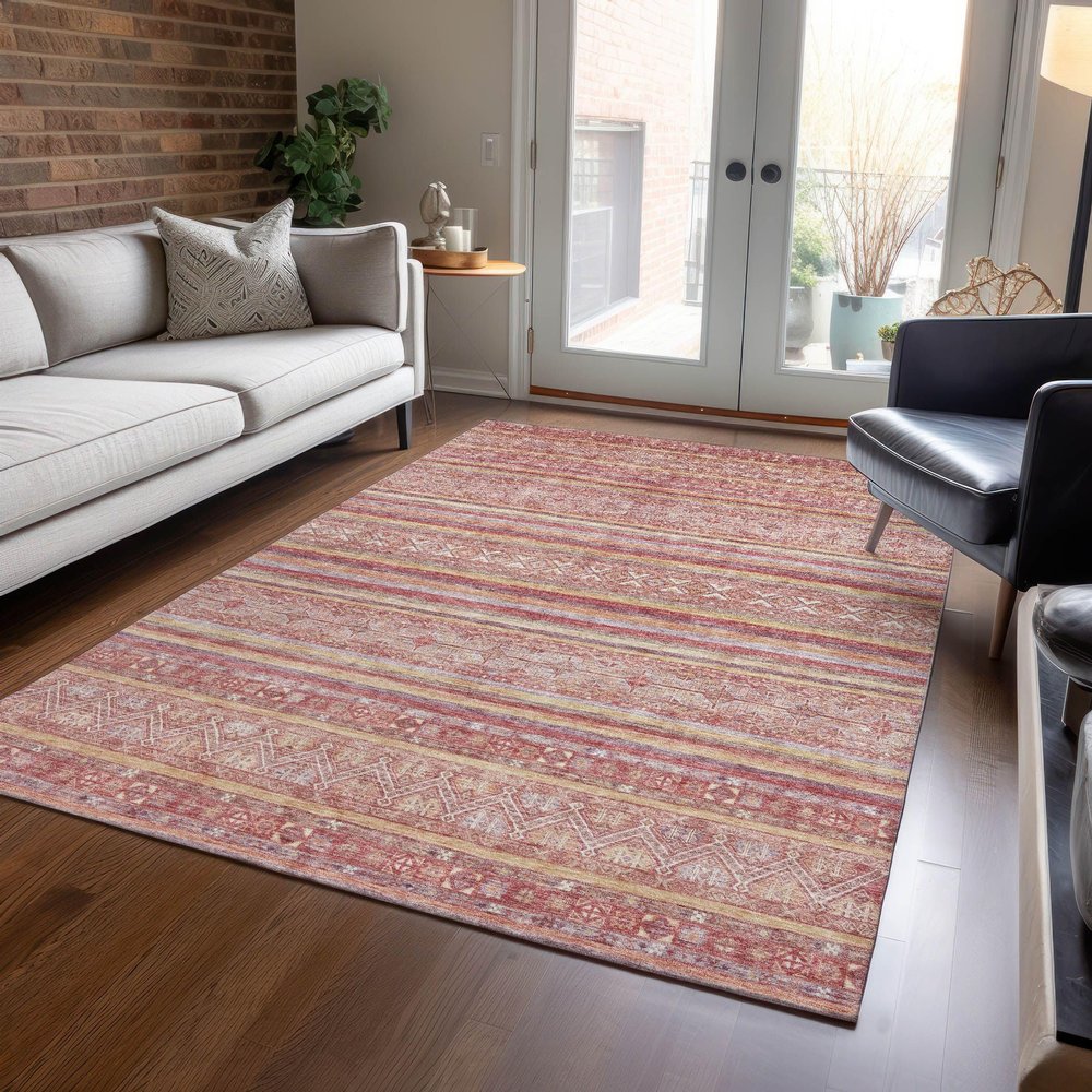 Addison Rugs Chantille ACN1653 Paprika 8' x 10' Indoor/Outdoor, Machine Washable, Easy Clean, Non Shedding, Bedroom, Living Room, Dining Room, Kitchen, Patio Rug