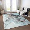 Addison Rugs Chantille ACN1688 Teal 8' x 10' Indoor/Outdoor, Machine Washable, Easy Clean, Non Shedding, Bedroom, Living Room, Dining Room, Kitchen, Patio Rug view 1