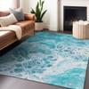 Addison Rugs Chantille ACN1705 Teal 3' x 5' Indoor/Outdoor, Machine Washable, Easy Clean, Non Shedding, Bedroom, Living Room, Dining Room, Kitchen, Patio Rug view 1
