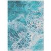 Addison Rugs Chantille ACN1705 Teal 3' x 5' Indoor/Outdoor, Machine Washable, Easy Clean, Non Shedding, Bedroom, Living Room, Dining Room, Kitchen, Patio Rug view 3