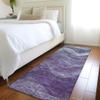 Addison Rugs Chantille ACN1700 Purple 2'3" x 7'6" Indoor/Outdoor, Machine Washable, Easy Clean, Non Shedding, Bedroom, Living Room, Dining Room, Kitchen, Patio Runner Rug view 1