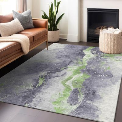 Addison Rugs Chantille ACN1712 Lavender 3' x 5' Indoor/Outdoor, Machine Washable, Easy Clean, Non Shedding, Bedroom, Living Room, Dining Room, Kitchen, Patio Rug