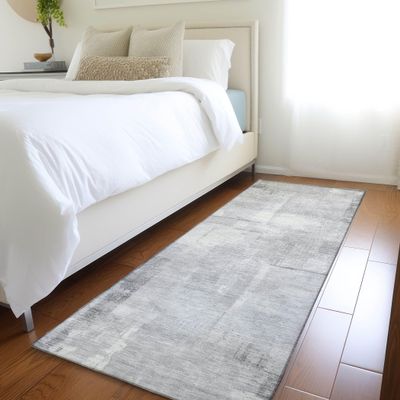 Addison Rugs Chantille ACN1714 Gray 2'3" x 7'6" Indoor/Outdoor, Machine Washable, Easy Clean, Non Shedding, Bedroom, Living Room, Dining Room, Kitchen, Patio Runner Rug