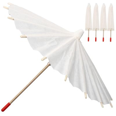 Holibanna 5pcs Small Diy Blank Paper Umbrellas Perfect for Art Projects and Craft Supplies