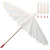 Holibanna 5pcs Small Diy Blank Paper Umbrellas Perfect for Art Projects and Craft Supplies view 1