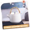 UTHCLO 2pcs Woven Teapot Grips Retro Kettle Handles Bamboo Replacement for Easy Installation Strong Grip Teapot Accessories view 2