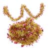 TOYANDONA 3pcs Artificial Xmas Garland Foil Star Garland for Christmas Versatile Holiday Wall and Door Decoration for Weddings and view 1