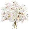 FiveSeasonStuff Real Touch Cherry Blossom Silk Stems  Artificial Flowers for Home Decor, Weddings, and Events (SnowyWhiteSakuraElegance2Stems(3.2ft/98cm)) view 2