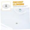 SHOWERORO Bathtub Drain Plug Silicone Tub Stopper Stainless Steel Bath Plug Clog view 3