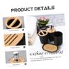 PRETYZOOM Bathroom Accessories Set Nordic Design Black Includes Soap Dispenser Toothbrush Holder Wash Cup Soap Holder Stylish Bathroom Decor for Organizing Essentials view 3