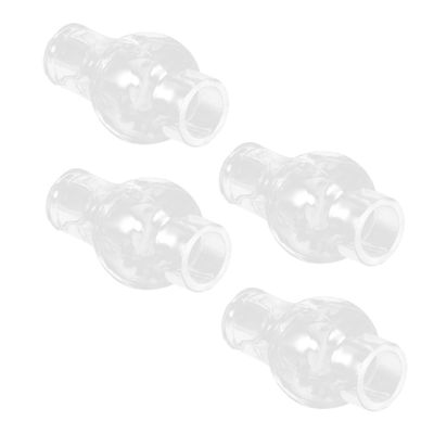 Yardenfun Kerosene Lampshade Vintage Oil Lamp Parts 4pc Glass Chimneys Small Oil Lamp Cover for Decorative Lighting