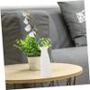 CORHAD Artificial Cotton Stem Eucalyptus Leaves for Home Floral Arrangements Rustic Cotton Branches for Vase Filler Faux Greenery Decoration for Weddings and Events view 4