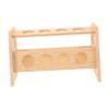FUNOMOCYA Wooden Spice Jar Rack 2 Tier Storage Organizer for Kitchen view 1
