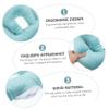 MOBUTOFU Ergonomic Face Down Nap Pillow for Office Use Comfortable Sleeping Cushion for Students Home Travel Design Sea Blue for view 4