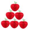BIUDECO 6pcs Honeycomb Decorations for School Parties Lightweight Hanging Fruit Ornaments for Classroom Decor Home Decor Photography Backdrops view 1
