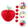 BIUDECO 6pcs Honeycomb Decorations for School Parties Lightweight Hanging Fruit Ornaments for Classroom Decor Home Decor Photography Backdrops view 2