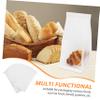 CIYODO 50pcs Self-sealing White Kraft Paper Bakery Bags Window for Toast Cookies and Baked Goods Versatile Packaging for Everyday Baking Needs view 3