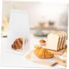 CIYODO 50pcs Self-sealing White Kraft Paper Bakery Bags Window for Toast Cookies and Baked Goods Versatile Packaging for Everyday Baking Needs view 4
