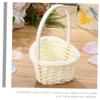 FONDOTIN 12pcs Elegant Woven Flower Basket Handheld Wedding Flower Petal Baskets for Decor Lightweight Design for Girls Engagement Party Accessories view 2
