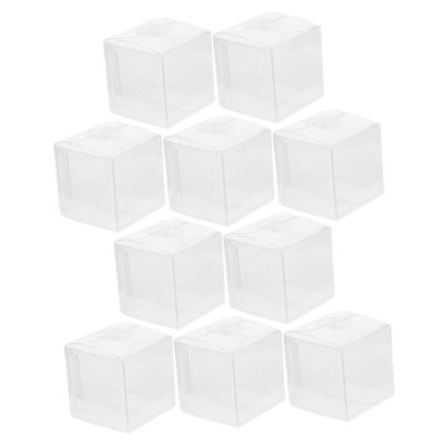 COLLBATH 10pcs Pp and Pvc Plastic Packing Boxes for Candy for Weddings Parties and Celebrations for Treats and Diy Projects