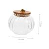 COLLBATH Pumpkin-shaped Airtight Glass Storage Jar Lid Canister for Coffee Beans Snacks Kitchen Organization Elegant and Functional Decorative Container view 3