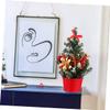 OKUMEYR Christmas Miniature Decor Artificial Xmas Ornament for Home Tabletop Festive Indoor Decoration for Holiday Party Room Displays view 3